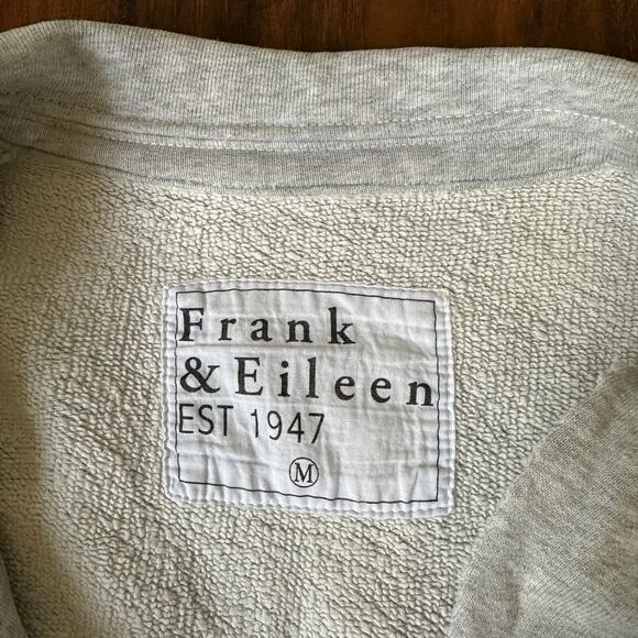 FRANK & EILEEN Belfast Peacoat Jacket Gray Double Breasted Fleece - Picture 7 of 11